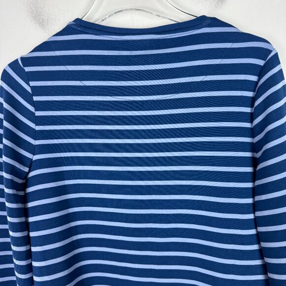 NWT Chico's Zenergy Soft Scuba Stripe Long Sleeve Top Blue 0 Size Small NEW - Picture 8 of 10